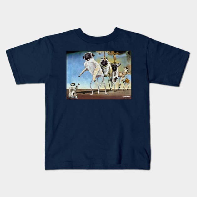 Salvador Dali The Redlist Kids T-Shirt by darklordpug